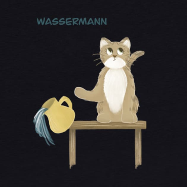 Wassermann Katze by AbbyCatAtelier